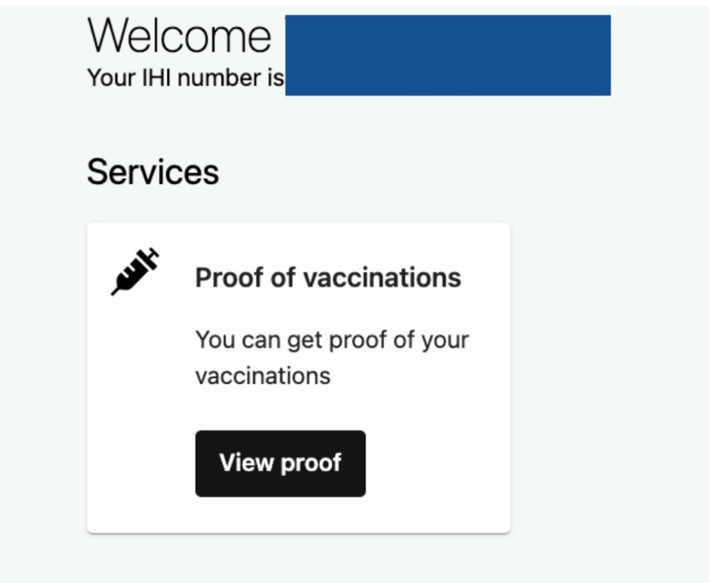 15 疫苗護照 連結 myGov
